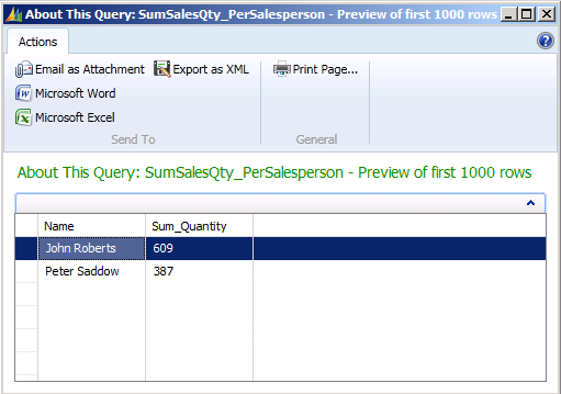 Result of query that joins three tables